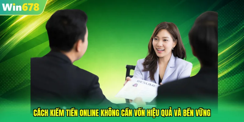 cách kiếm tiền online không cần vốn